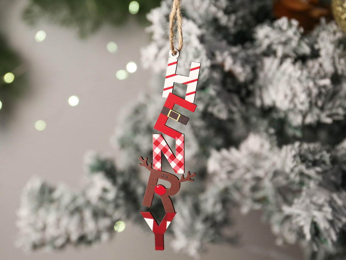 Personalized Monogram Initial Christmas Letter Ornament