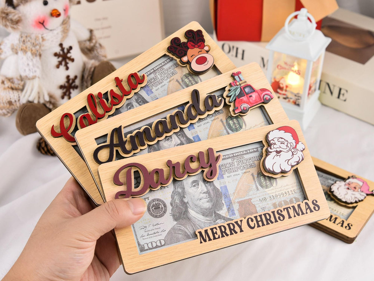 Personalized Christmas Cash & Money Holder Ornament