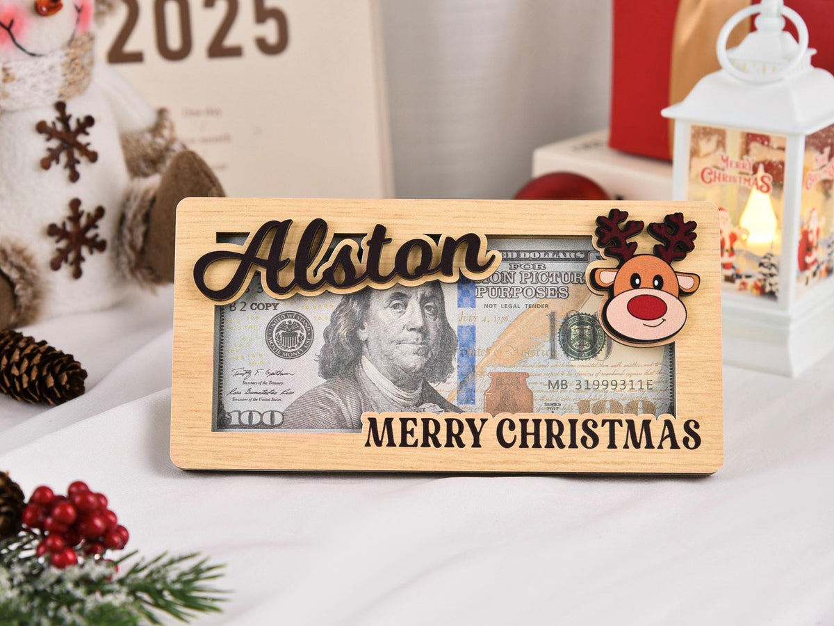 Personalized Christmas Cash & Money Holder Ornament