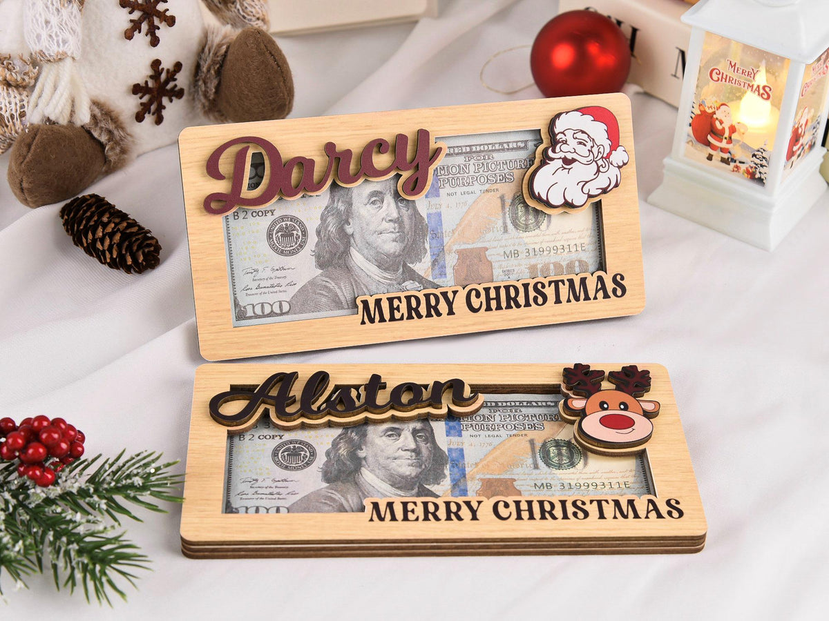 Personalized Christmas Cash & Money Holder Ornament