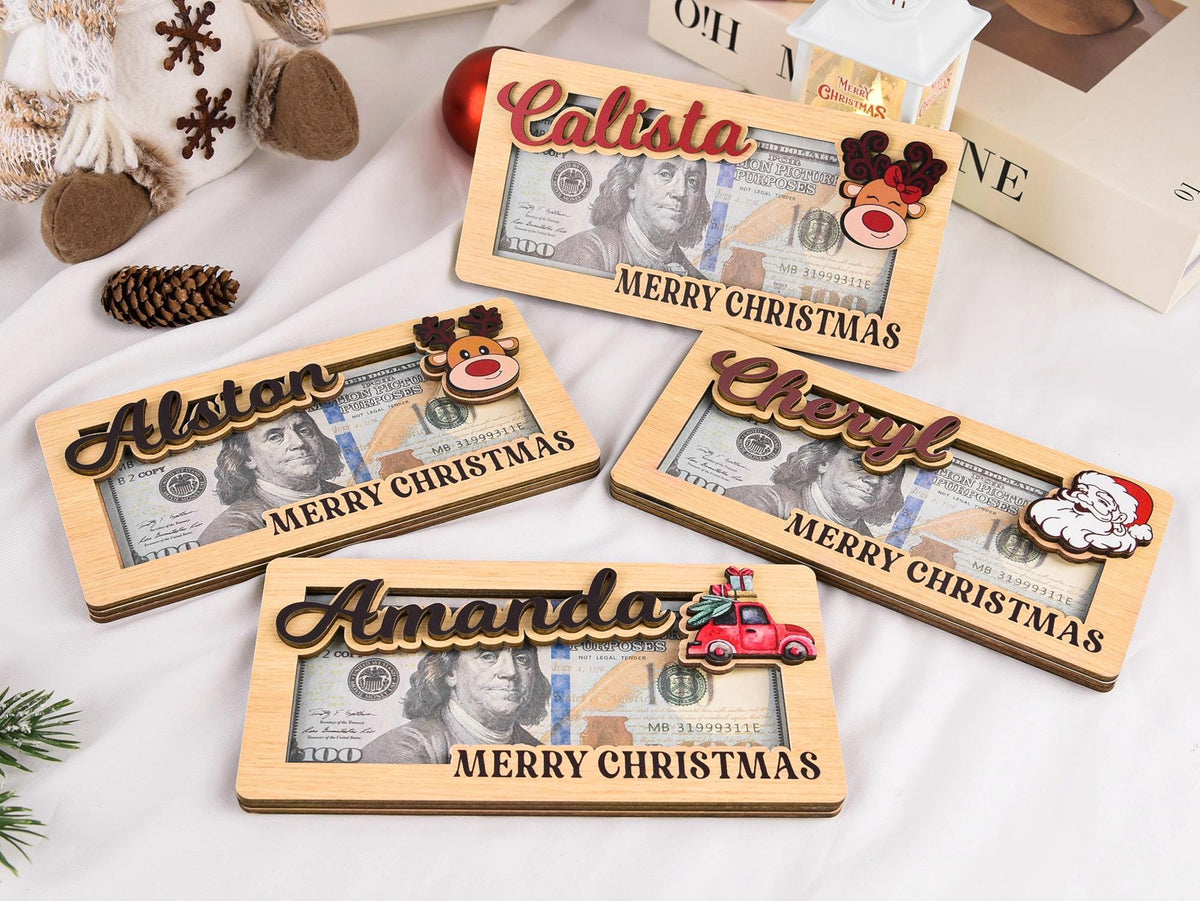 Personalized Christmas Money Holder Ornament