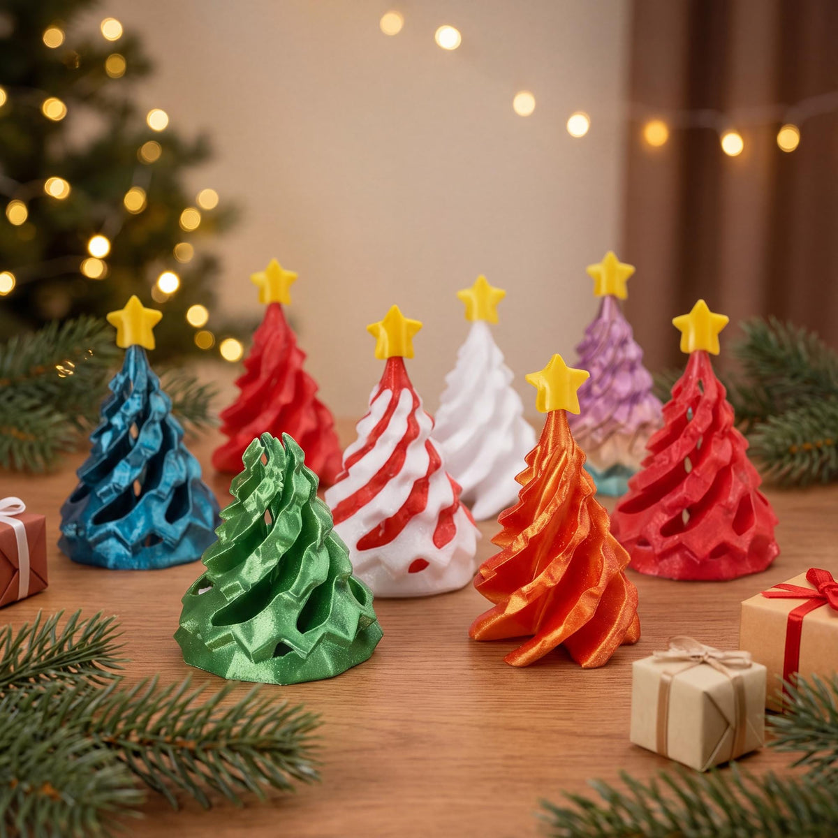 3D Printed Spiral Christmas Tree Fidget Toy