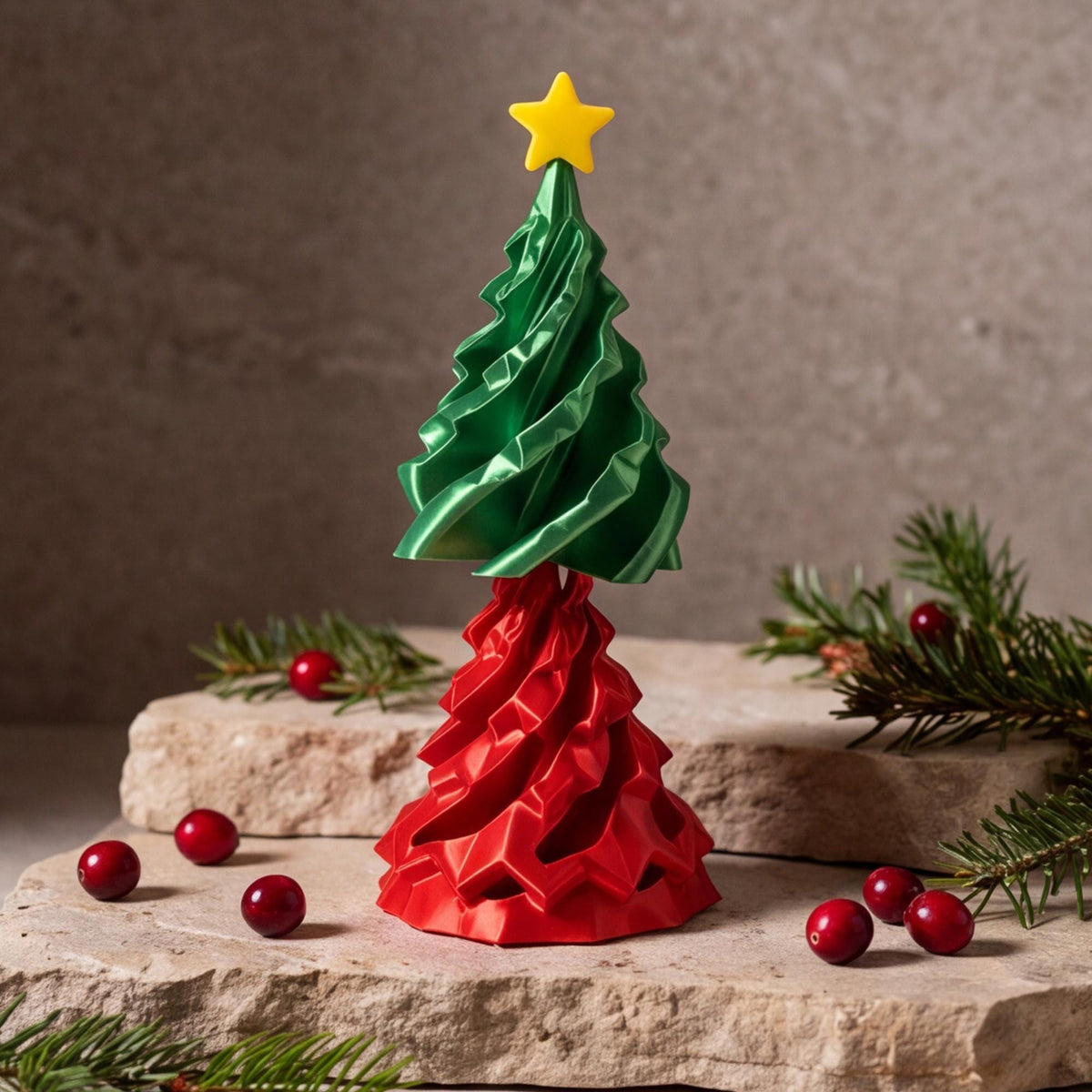 3D Printed Spiral Christmas Tree Fidget Toy