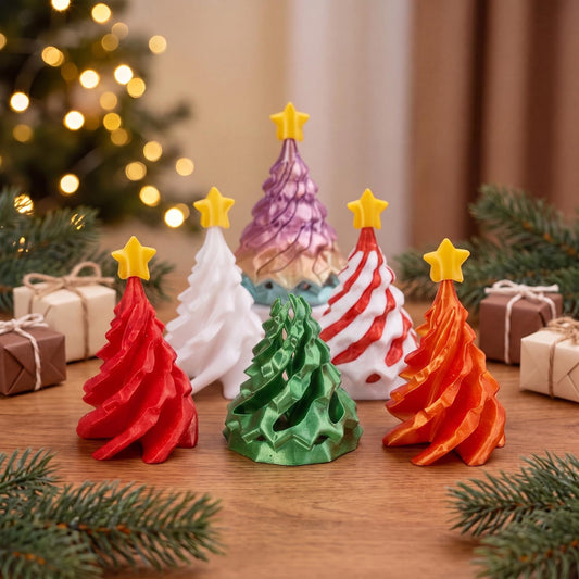 3D Printed Spiral Christmas Tree Fidget Toy