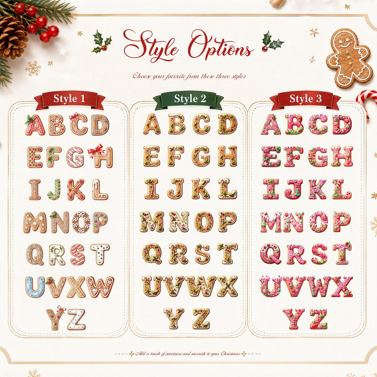 Personalized Gingerbread Name Tag Tree Ornament